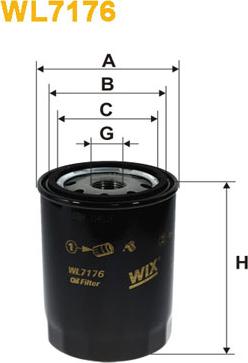 WIX Filters WL7176 - Filtro olio autozon.pro