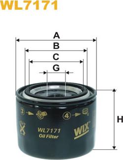 WIX Filters WL7171 - Filtro olio autozon.pro