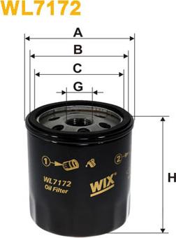 WIX Filters WL7172 - Filtro olio autozon.pro