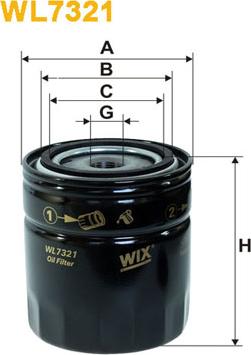 WIX Filters WL7321 - Filtro olio autozon.pro