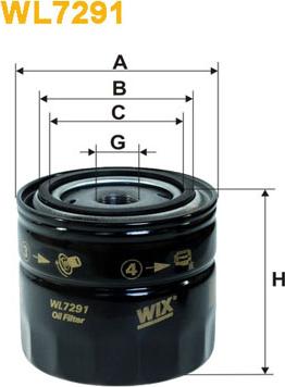 WIX Filters WL7291 - Filtro olio autozon.pro