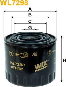 WIX Filters WL7298 - Filtro olio autozon.pro