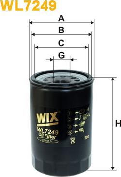 WIX Filters WL7249 - Filtro olio autozon.pro