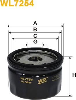 WIX Filters WL7254 - Filtro olio autozon.pro