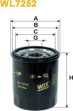 WIX Filters WL7252 - Filtro olio autozon.pro