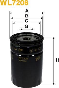 WIX Filters WL7206 - Filtro olio autozon.pro