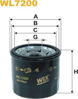 WIX Filters WL7200 - Filtro olio autozon.pro