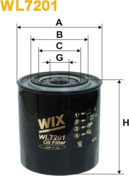 WIX Filters WL7201 - Filtro olio autozon.pro