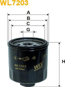 WIX Filters WL7203 - Filtro olio autozon.pro