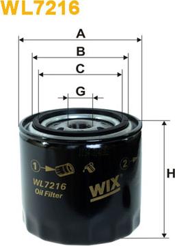 WIX Filters WL7216 - Filtro olio autozon.pro