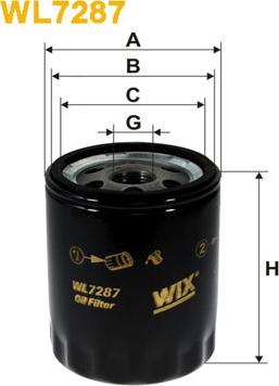 WIX Filters WL7287 - Filtro olio autozon.pro