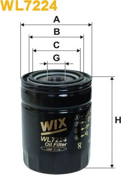 WIX Filters WL7224 - Filtro olio autozon.pro