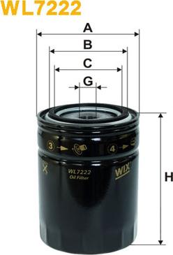 WIX Filters WL7222 - Filtro olio autozon.pro