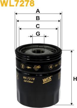 WIX Filters WL7278 - Filtro olio autozon.pro