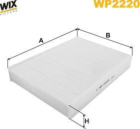 WIX Filters WP2220 - Filtro, Aria abitacolo autozon.pro