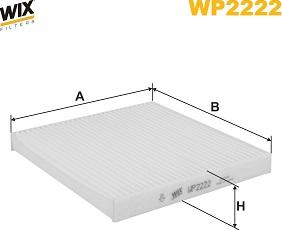 WIX Filters WP2222 - Filtro, Aria abitacolo autozon.pro