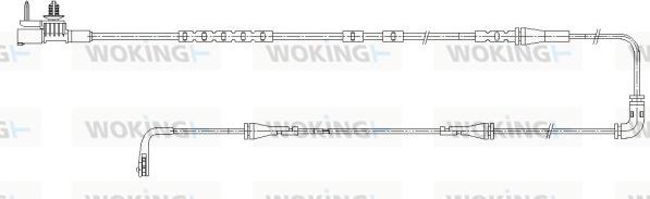 Woking 001194 - Contatto segnalazione, Usura past. freno / mat. d'attrito autozon.pro