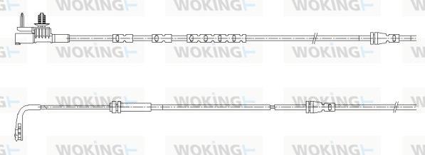 Woking 001195 - Contatto segnalazione, Usura past. freno / mat. d'attrito autozon.pro