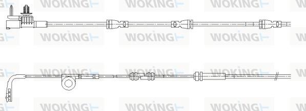 Woking 001193 - Contatto segnalazione, Usura past. freno / mat. d'attrito autozon.pro