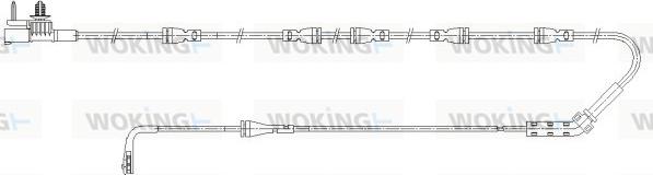 Woking 001192 - Contatto segnalazione, Usura past. freno / mat. d'attrito autozon.pro