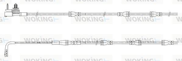 Woking 001197 - Contatto segnalazione, Usura past. freno / mat. d'attrito autozon.pro