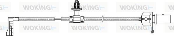 Woking 001167 - Contatto segnalazione, Usura past. freno / mat. d'attrito autozon.pro