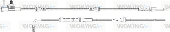 Woking 001184 - Contatto segnalazione, Usura past. freno / mat. d'attrito autozon.pro