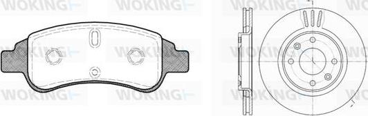 Woking 89403.02 - Kit freno, Freno a disco autozon.pro