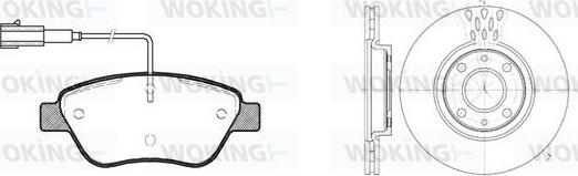 Woking 89583.01 - Kit freno, Freno a disco autozon.pro