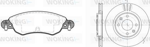 Woking 89293.00 - Kit freno, Freno a disco autozon.pro