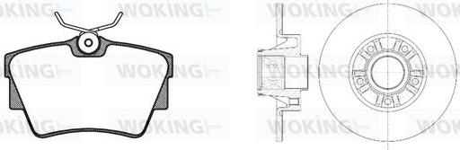 Woking 84913.20 - Kit freno, Freno a disco autozon.pro