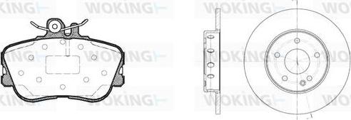 Woking 85453.00 - Kit freno, Freno a disco autozon.pro