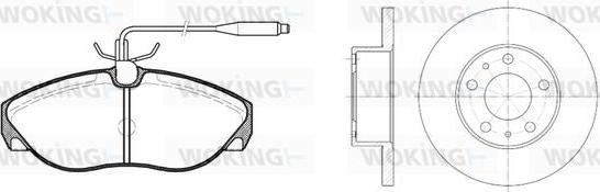 Woking 85863.00 - Kit freno, Freno a disco autozon.pro