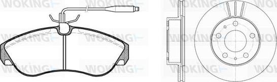 Woking 85873.00 - Kit freno, Freno a disco autozon.pro