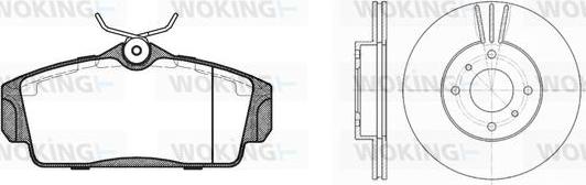 Woking 86043.01 - Kit freno, Freno a disco autozon.pro