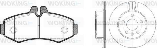 Woking 86013.00 - Kit freno, Freno a disco autozon.pro