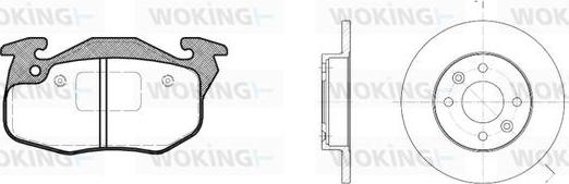 Woking 80923.08 - Kit freno, Freno a disco autozon.pro