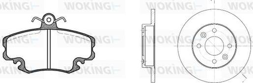 Woking 80413.04 - Kit freno, Freno a disco autozon.pro