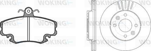 Woking 80413.05 - Kit freno, Freno a disco autozon.pro