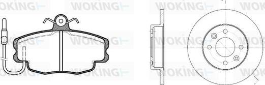 Woking 80413.00 - Kit freno, Freno a disco autozon.pro