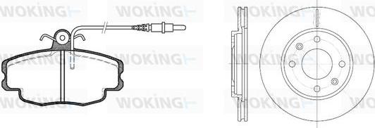 Woking 80413.03 - Kit freno, Freno a disco autozon.pro