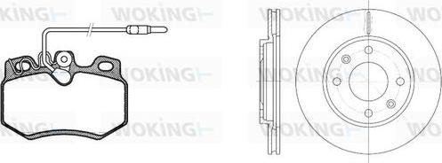 Woking 80703.03 - Kit freno, Freno a disco autozon.pro