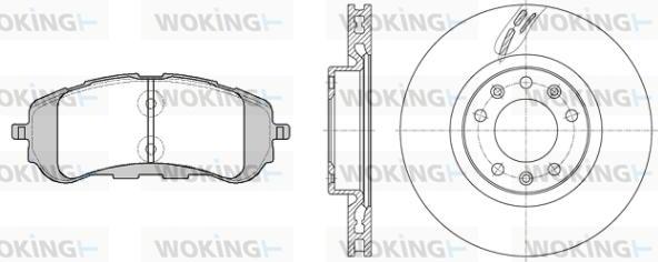 Woking 814593.00 - Kit freno, Freno a disco autozon.pro