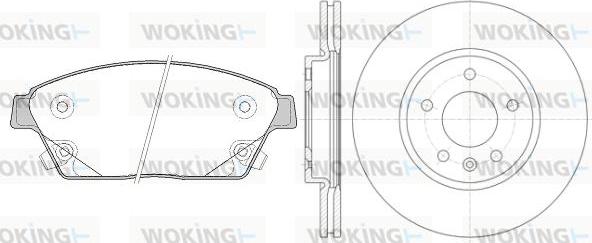 Woking 815313.00 - Kit freno, Freno a disco autozon.pro