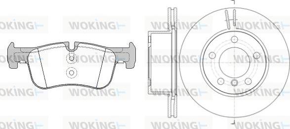 Woking 815783.00 - Kit freno, Freno a disco autozon.pro