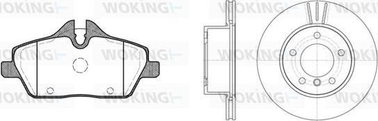 Woking 810313.00 - Kit freno, Freno a disco autozon.pro