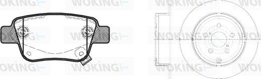 Woking 811473.00 - Kit freno, Freno a disco autozon.pro