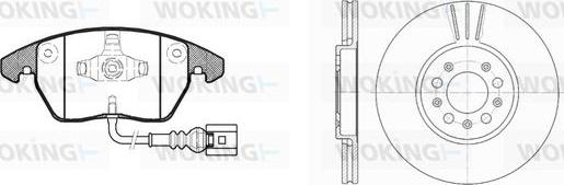 Woking 811303.03 - Kit freno, Freno a disco autozon.pro