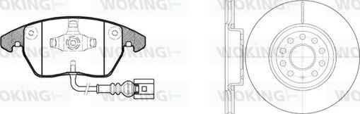 Woking 811303.02 - Kit freno, Freno a disco autozon.pro