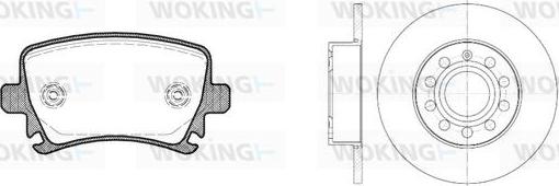 Woking 811313.01 - Kit freno, Freno a disco autozon.pro